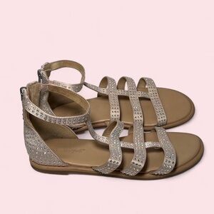 Cat & Jack silver rhinestone sandals